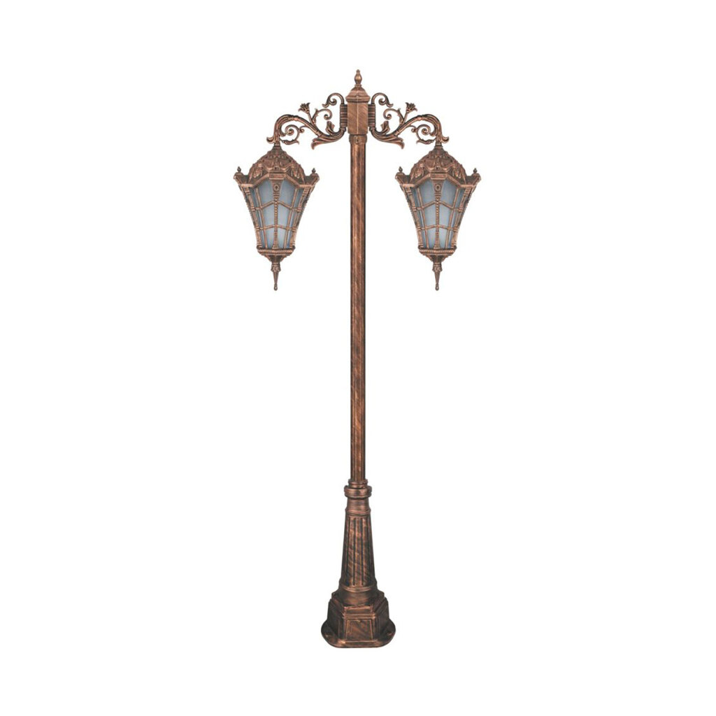 چراغ دوشاخه حیاطی و پارکی تکشیدفام مدل وستا کد 91215-15-8624