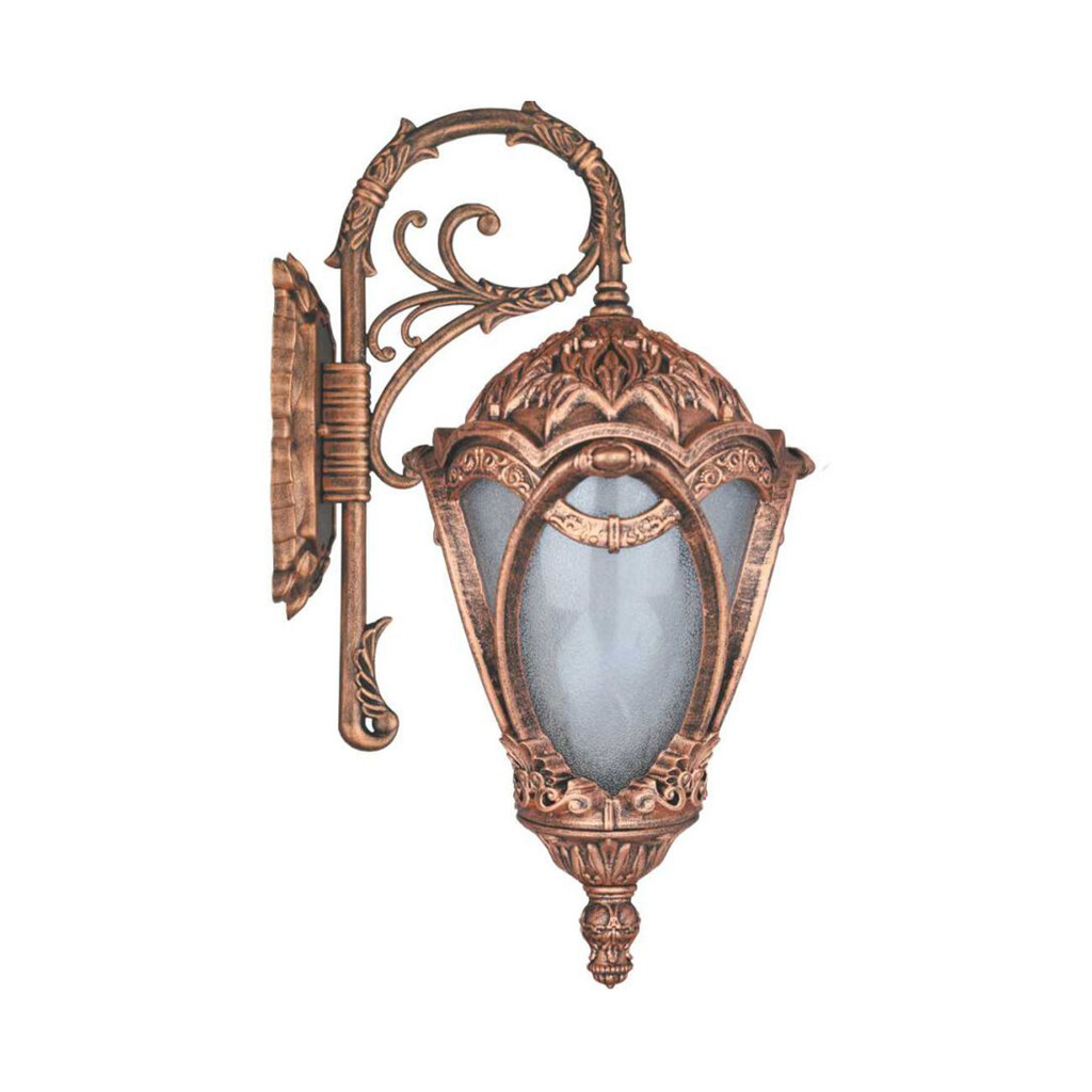 چراغ دیواری حیاطی و پارکی تکشیدفام مدل مهرگان کد 8703-15