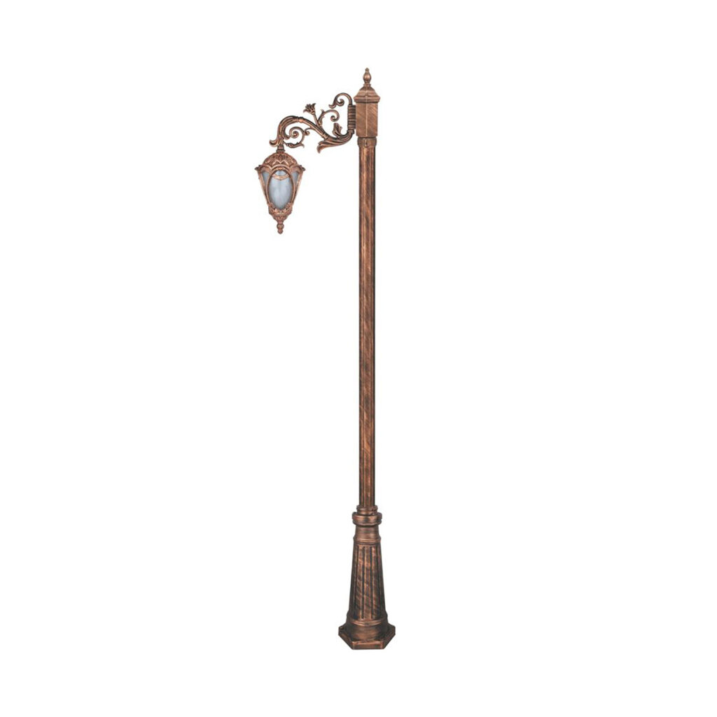 چراغ تکشاخه حیاطی و پارکی تکشیدفام مدل مهرگان کد 91200-15-8714