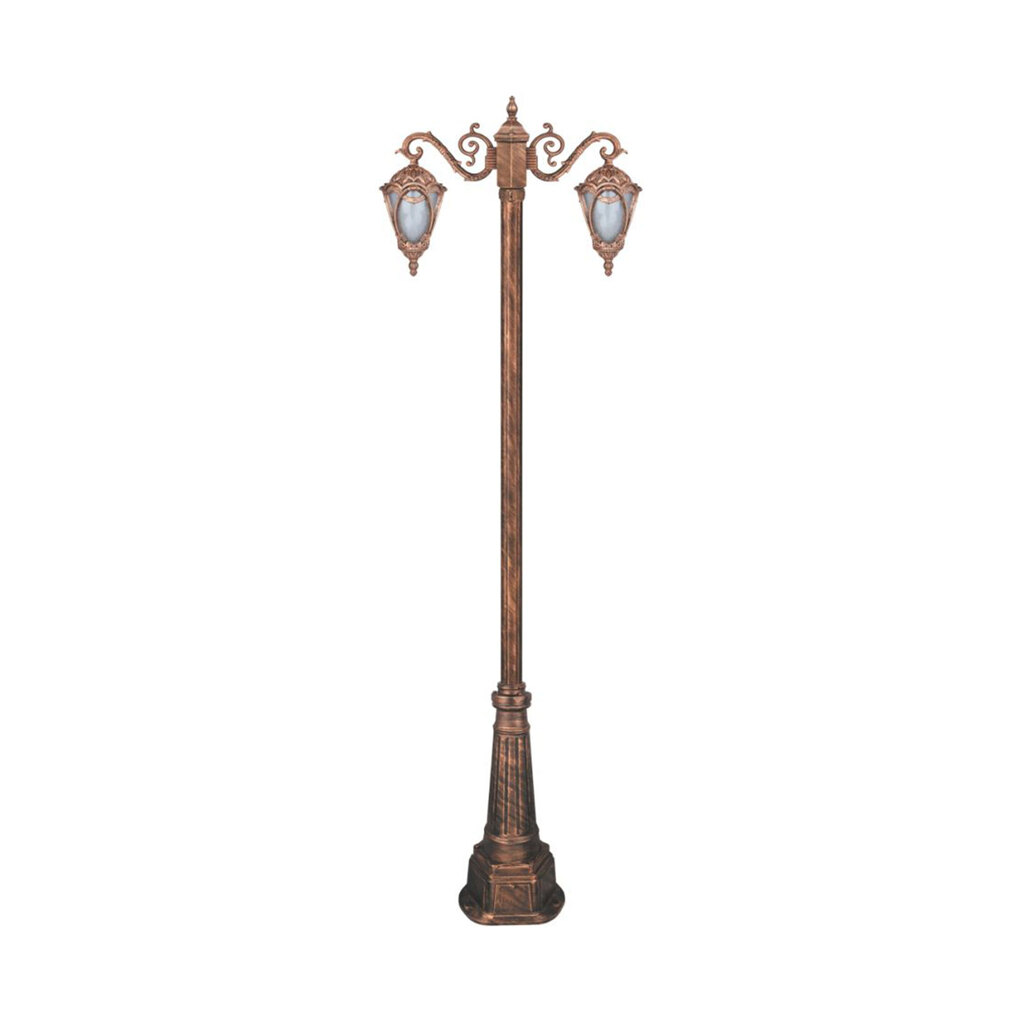 چراغ دوشاخه حیاطی و پارکی تکشیدفام مدل مهرگان کد 91215-15-8722