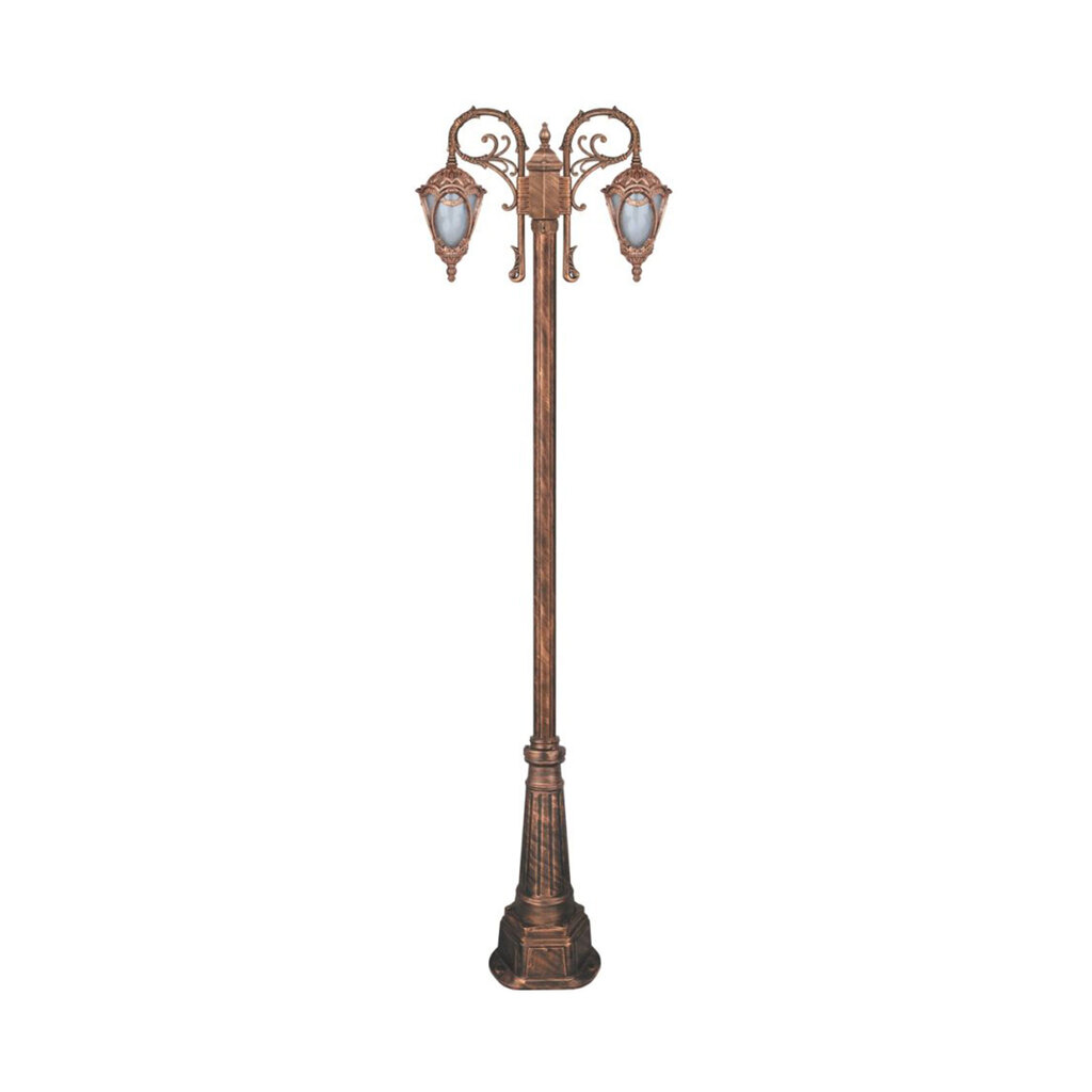 چراغ دوشاخه حیاطی و پارکی تکشیدفام مدل مهرگان کد 91215-15-8723