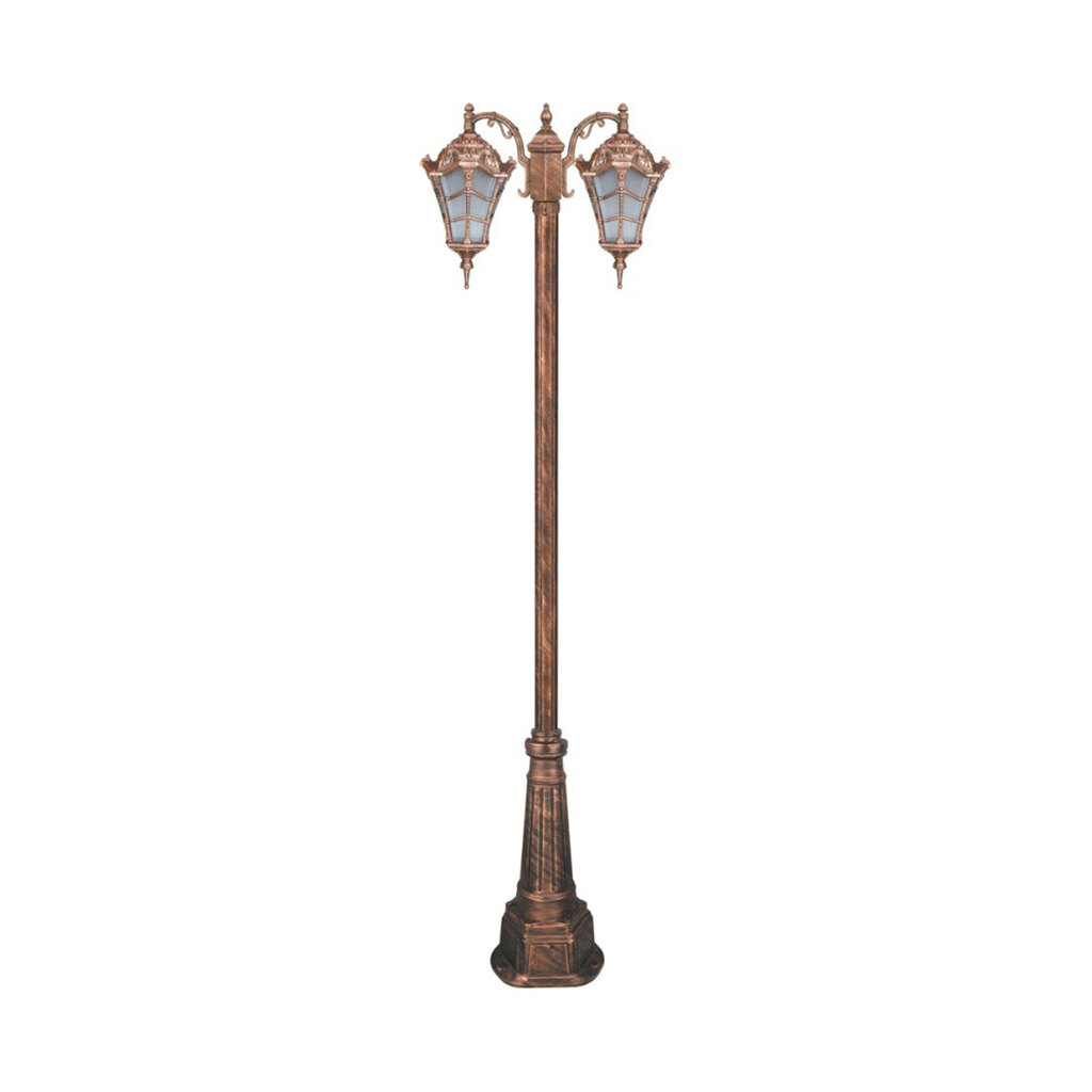 چراغ دوشاخه حیاطی و پارکی تکشیدفام مدل وستا کوچک کد 91215-15-8821