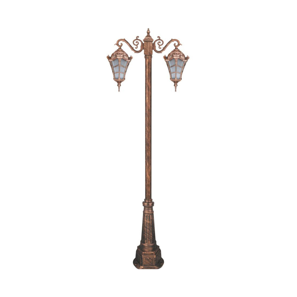 چراغ دوشاخه حیاطی و پارکی تکشیدفام مدل وستا کوچک کد 91215-15-8822