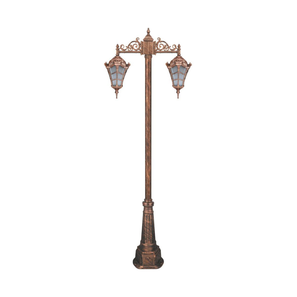 چراغ دوشاخه حیاطی و پارکی تکشیدفام مدل وستا کوچک کد 91215-15-8825