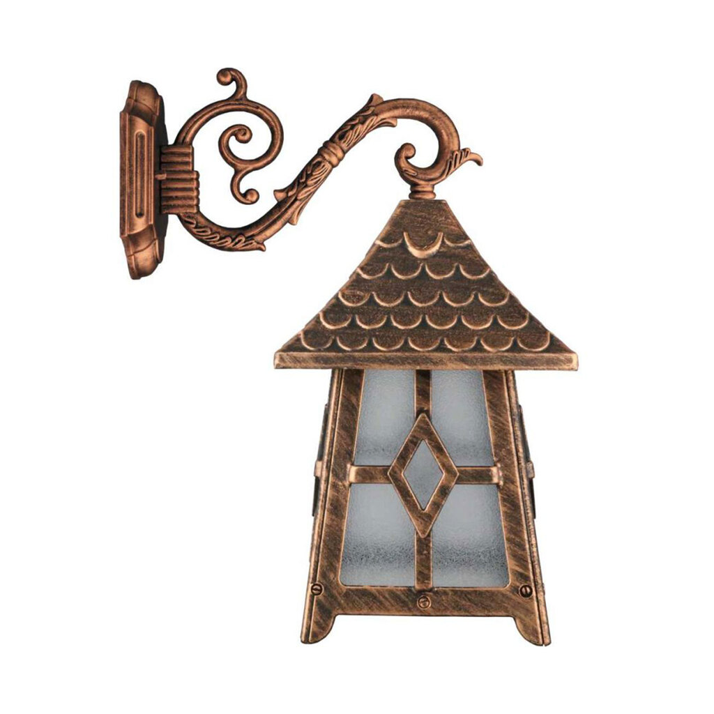 چراغ دیواری حیاطی و پارکی تکشیدفام مدل کلبه کد 8302