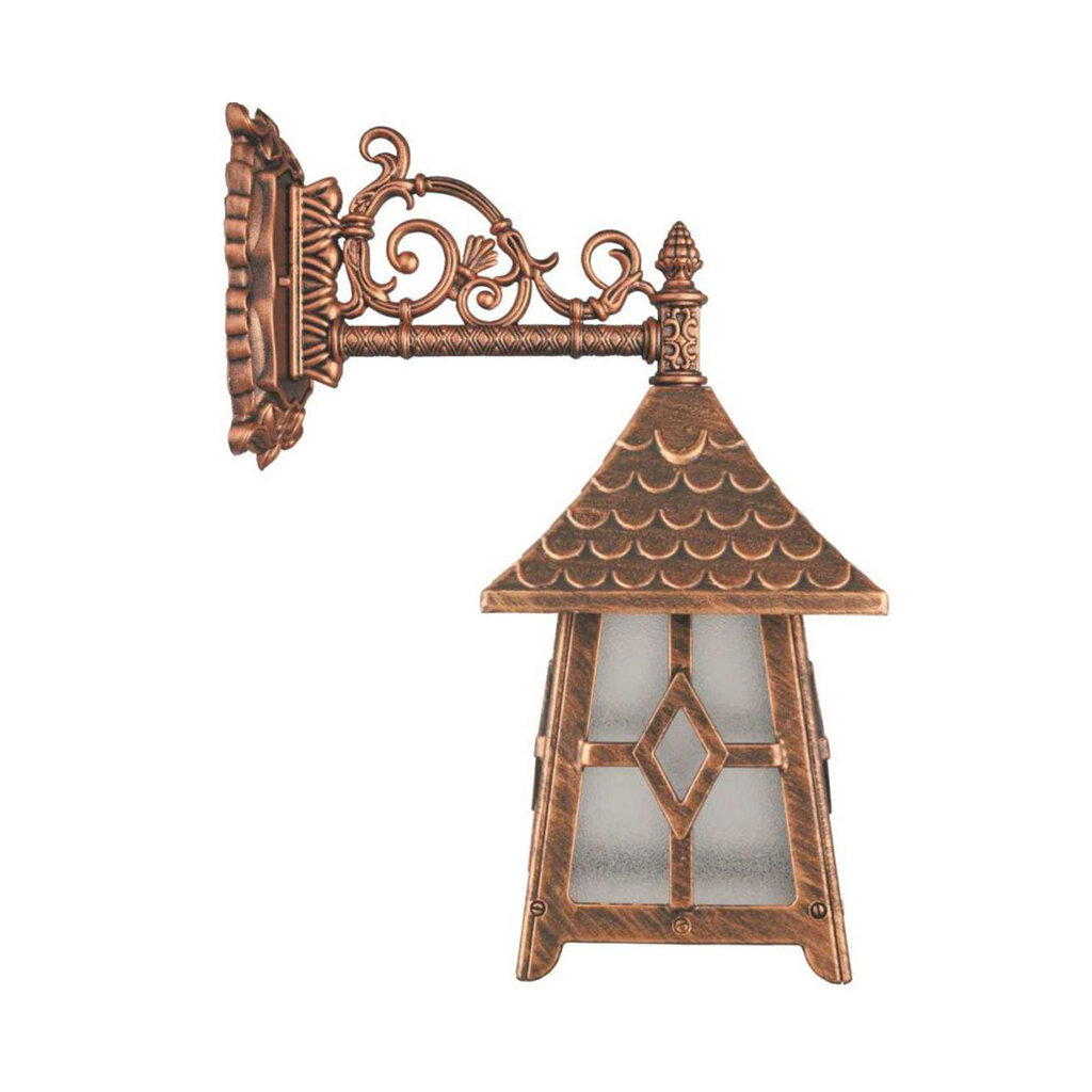 چراغ دیواری حیاطی و پارکی تکشیدفام مدل کلبه کد 8304