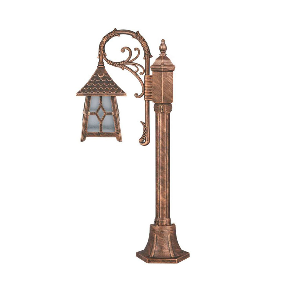 چراغ چمنی حیاطی و پارکی تکشیدفام مدل کلبه کد 9177-8313