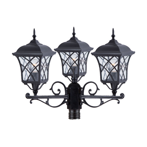 چراغ حیاطی سرلوله سه شاخه شفق مدل پاسارگاد کد 8443