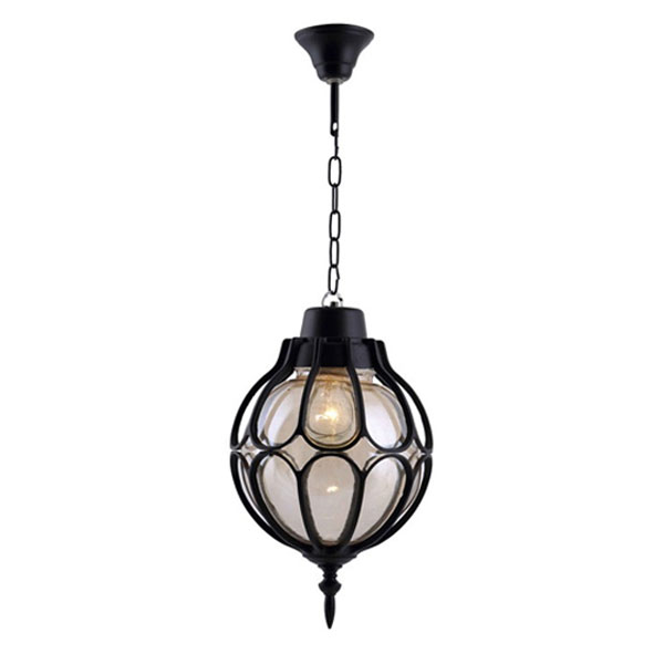 چراغ حیاطی آویز شفق مدل ونوس کد 1504