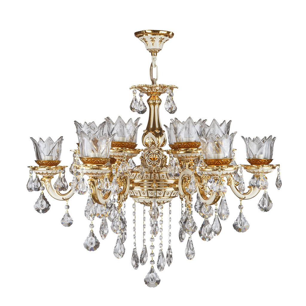 لوستر 12 شعله چشمه نور کد S3559/6+6-GWT