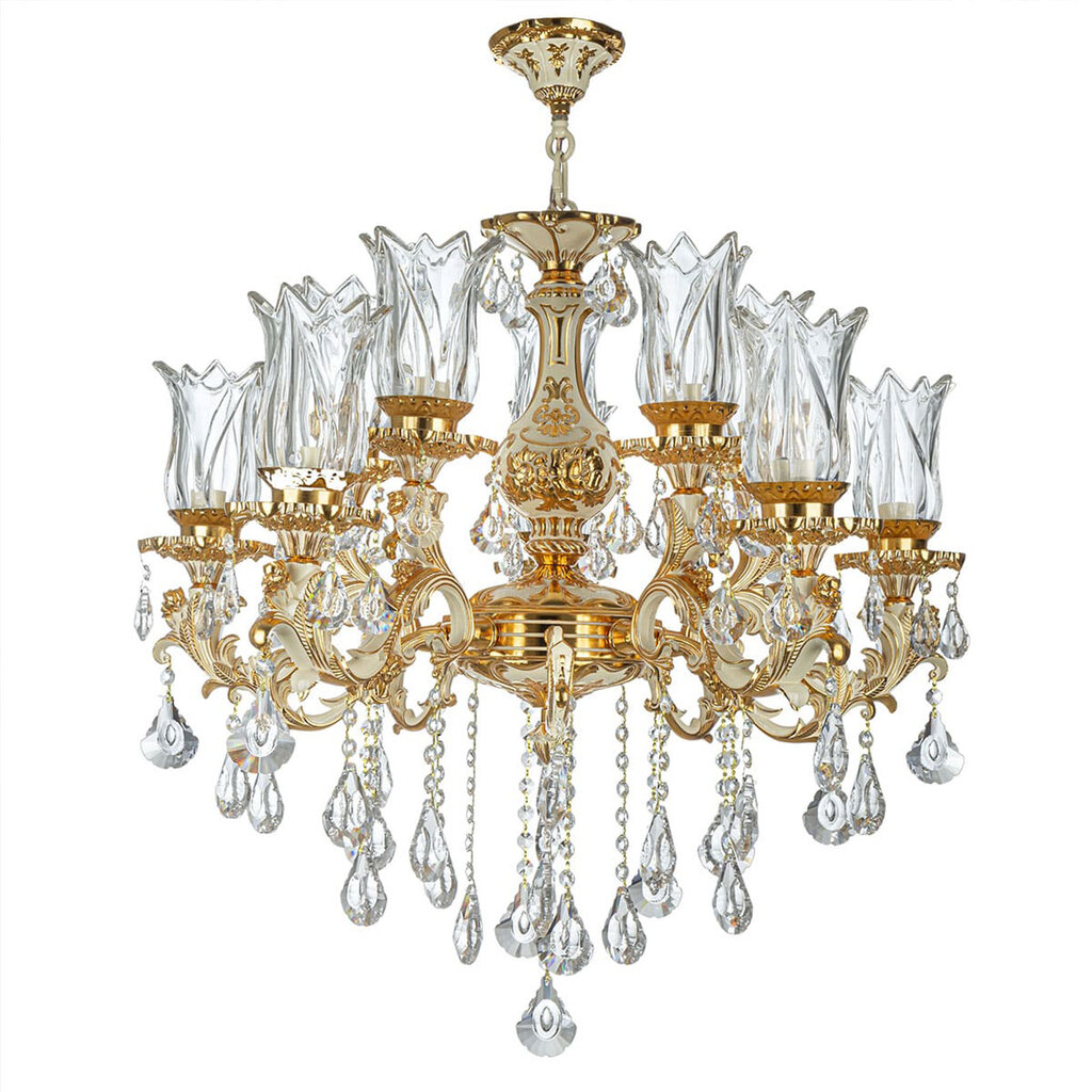 لوستر 10 شعله چشمه نور کد S3632/5GWT