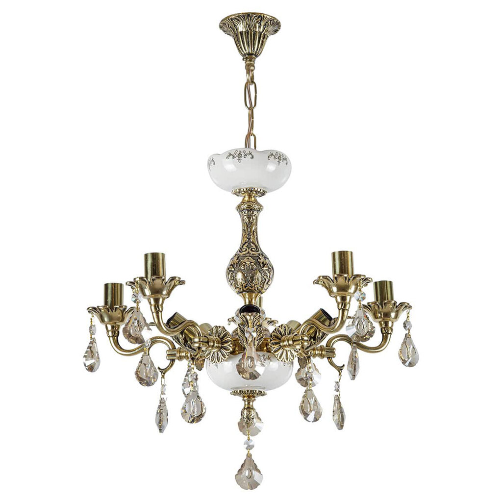 لوستر 10 شعله چشمه نور کد C3345/5+5-B