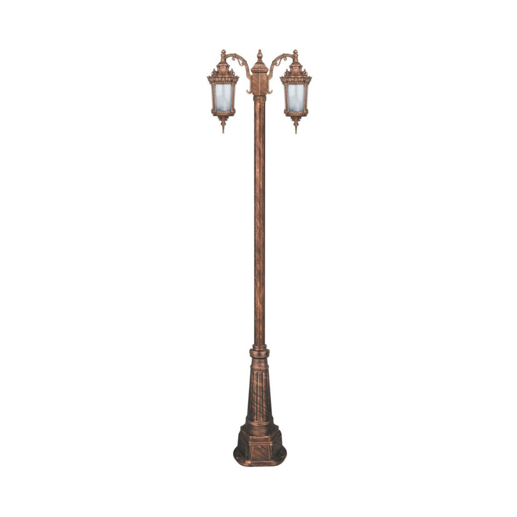 چراغ دوشاخه حیاطی و پارکی تکشیدفام مدل روبینا کد 91215-15-8421