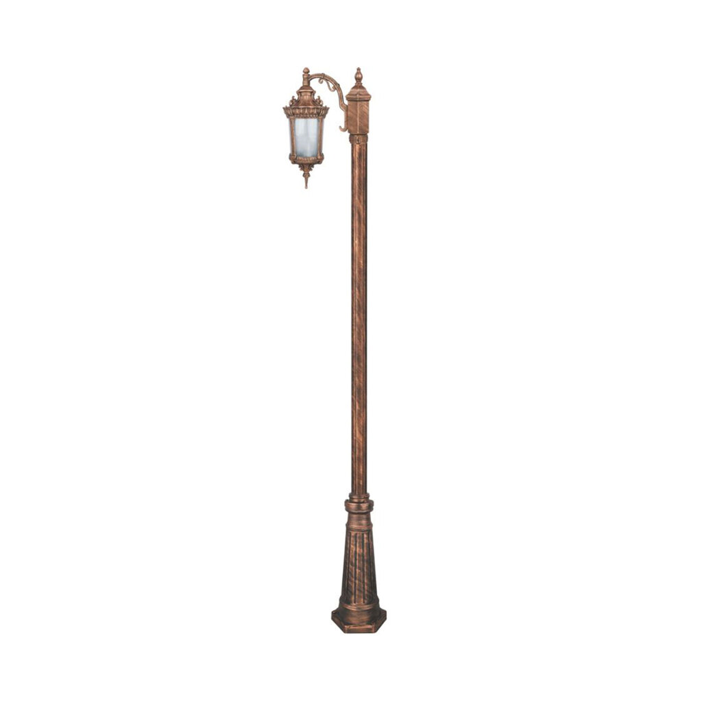 چراغ تکشاخه حیاطی و پارکی تکشیدفام مدل روبینا کد 91200-15-8411