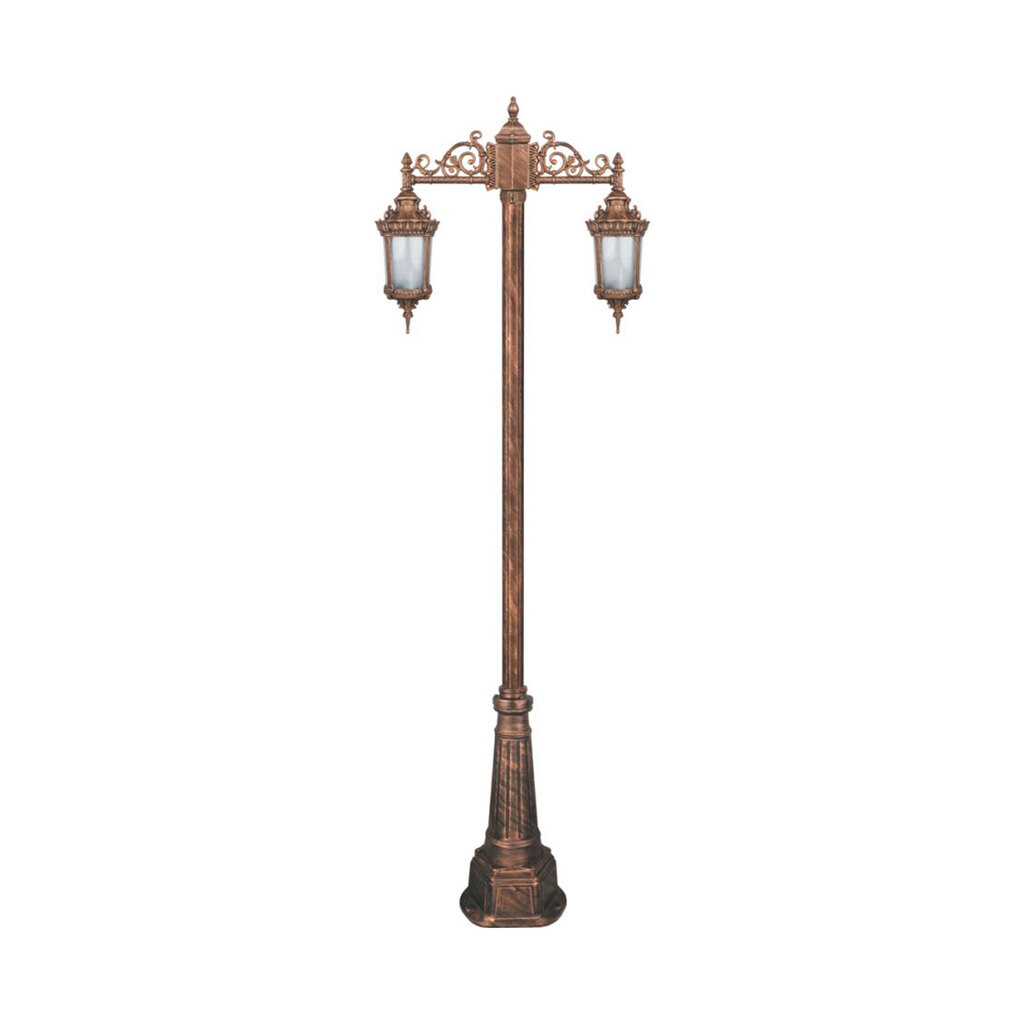 چراغ دوشاخه حیاطی و پارکی تکشیدفام مدل روبینا کد 91215-15-8425