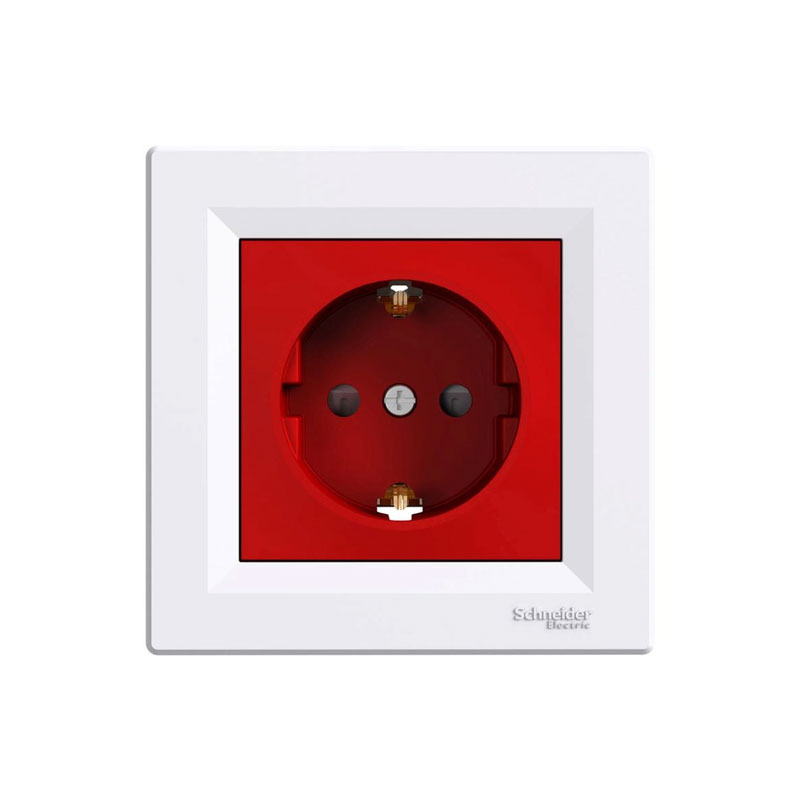 پریز برق UPS ارت دار اشنایدر مدل آسفورا