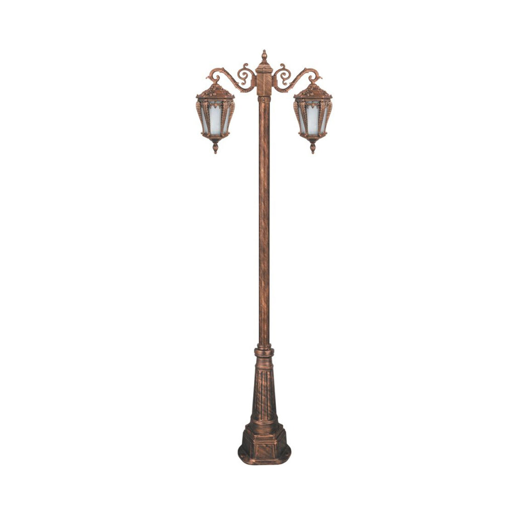 چراغ دوشاخه حیاطی و پارکی تکشیدفام مدل پالیز کد 91215-15-8522