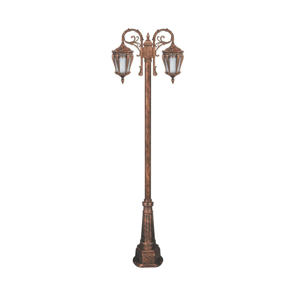 چراغ دوشاخه حیاطی و پارکی تکشیدفام مدل پالیز کد 91215-15-8523