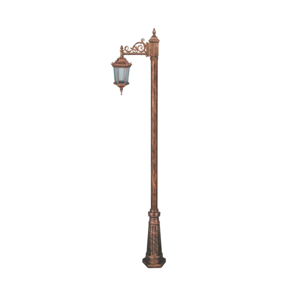 چراغ تکشاخه حیاطی و پارکی تکشیدفام مدل رابو کد 91200-15-7115