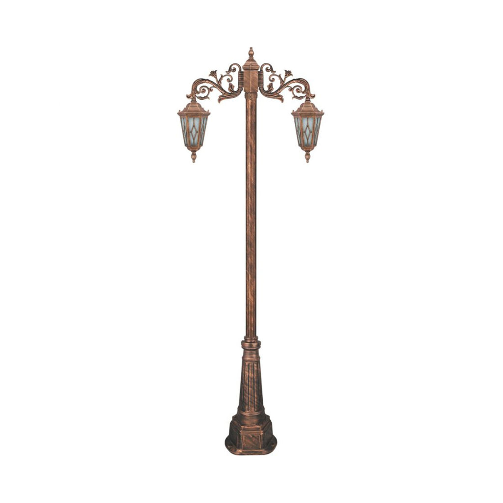 چراغ دوشاخه حیاطی و پارکی تکشیدفام مدل ویسپر کد 91215-15-7224