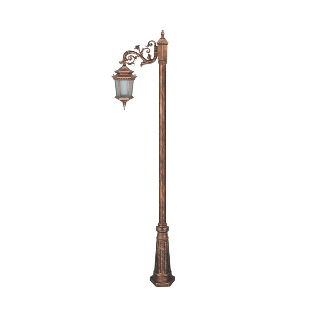 چراغ تکشاخه حیاطی و پارکی تکشیدفام مدل معبد رابو کد 91200-15-7314