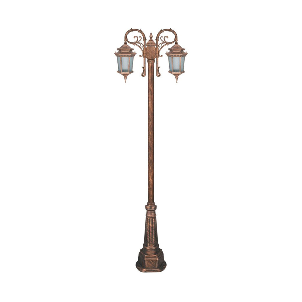 چراغ دوشاخه حیاطی و پارکی تکشیدفام مدل معبد رابو کد 91215-15-7323