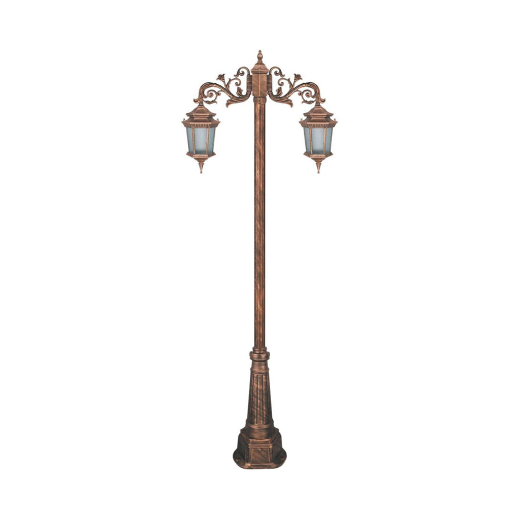 چراغ دوشاخه حیاطی و پارکی تکشیدفام مدل معبد رابو کد 91215-15-7324