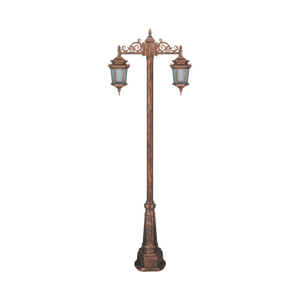 چراغ دوشاخه حیاطی و پارکی تکشیدفام مدل معبد رابو کد 91215-15-7325