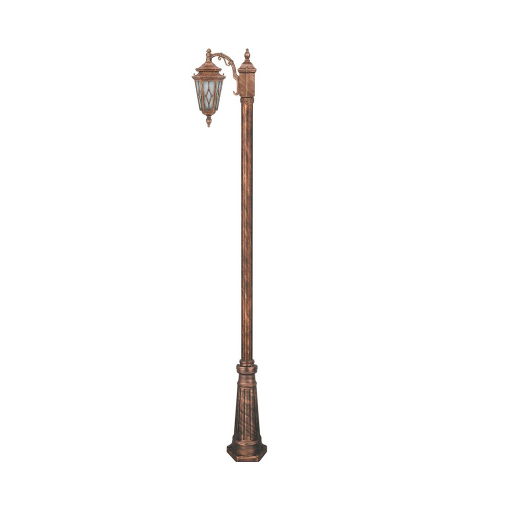 چراغ تکشاخه حیاطی و پارکی تکشیدفام مدل معبد ویسپر کد 91200-15-7411