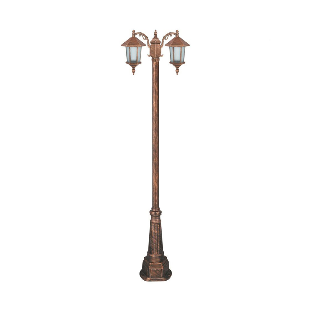 چراغ دوشاخه حیاطی و پارکی تکشیدفام مدل ویکتوریا کد 91215-15-7521