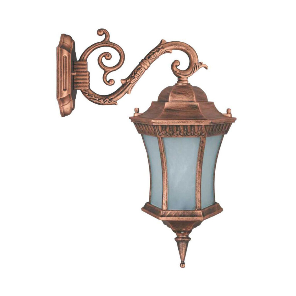 چراغ دیواری حیاطی و پارکی تکشیدفام مدل رابو کمرباریک کد 7802-15