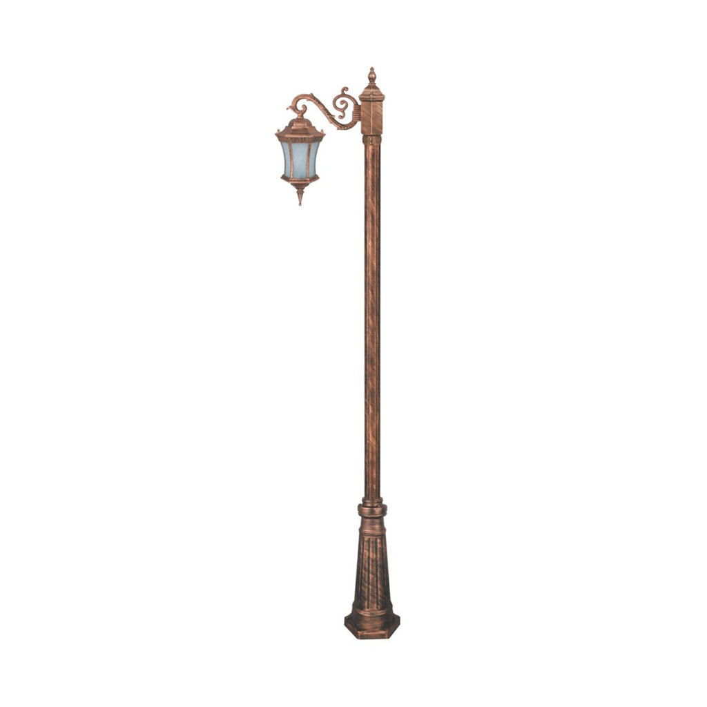 چراغ تکشاخه حیاطی و پارکی تکشیدفام مدل رابو کمرباریک کد 91200-15-7812