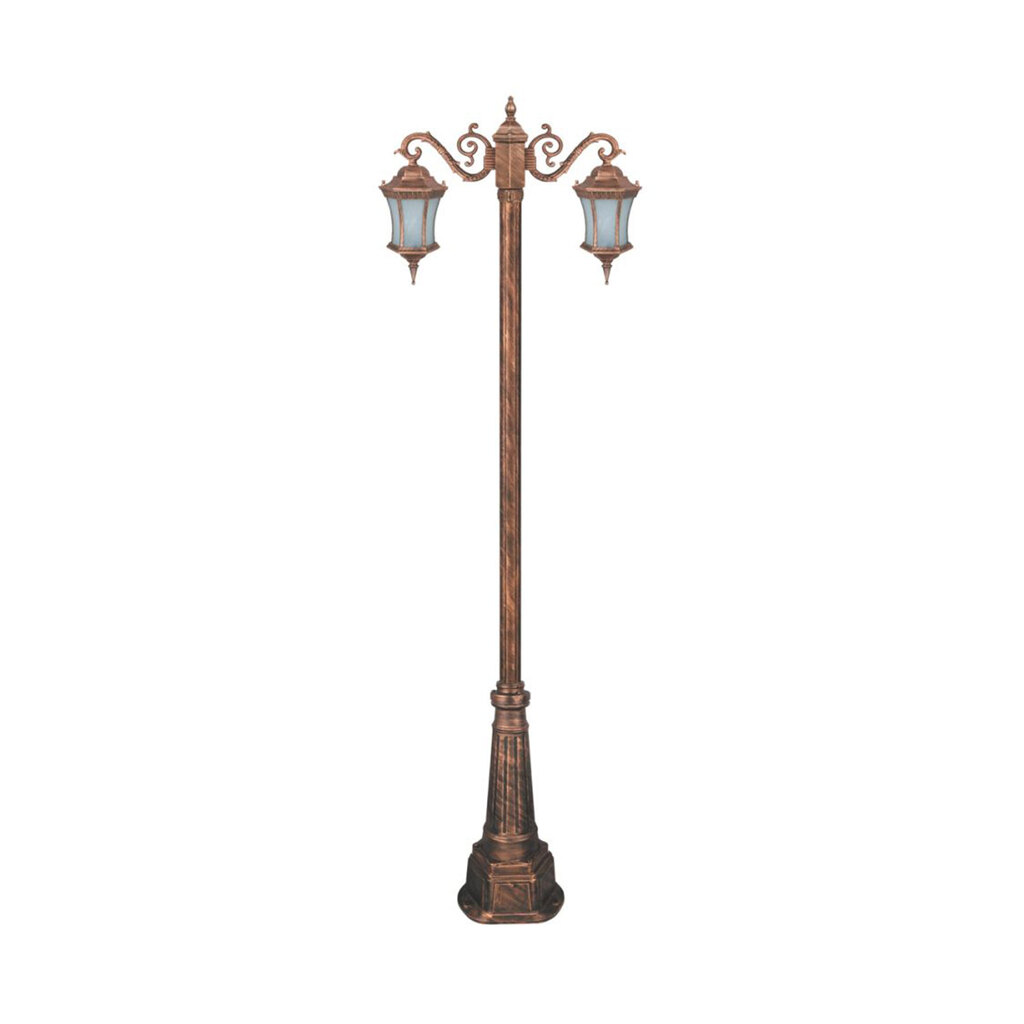 چراغ دوشاخه حیاطی و پارکی تکشیدفام مدل رابو کمرباریک کد 91215-15-7822