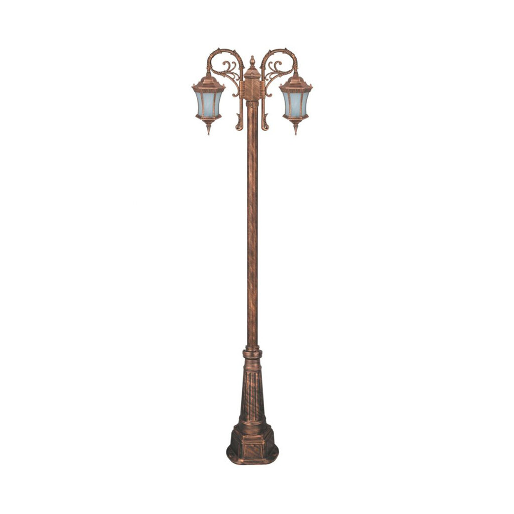 چراغ دوشاخه حیاطی و پارکی تکشیدفام مدل رابو کمرباریک کد 91215-15-7823