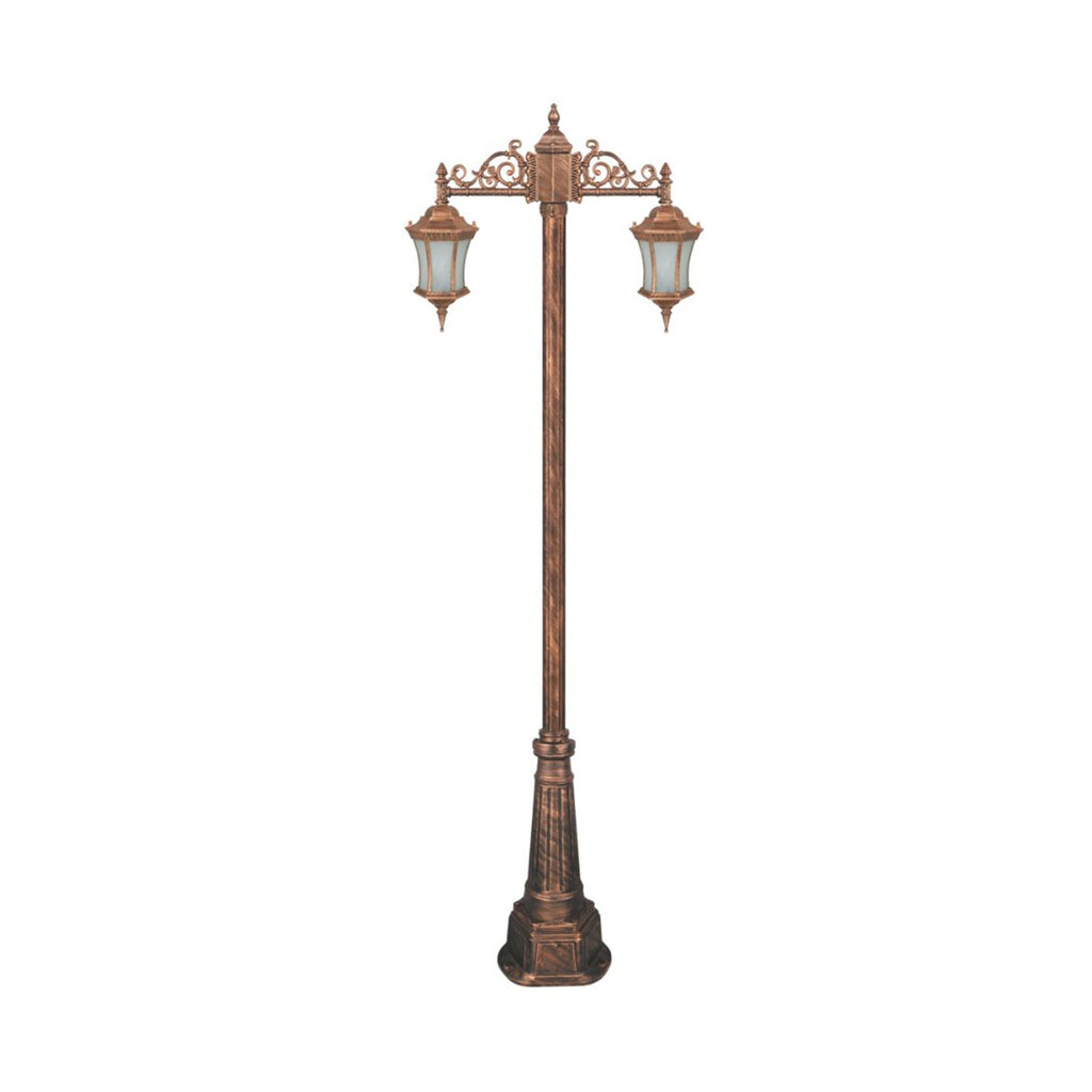 چراغ دوشاخه حیاطی و پارکی تکشیدفام مدل رابو کمرباریک کد 91215-15-7825