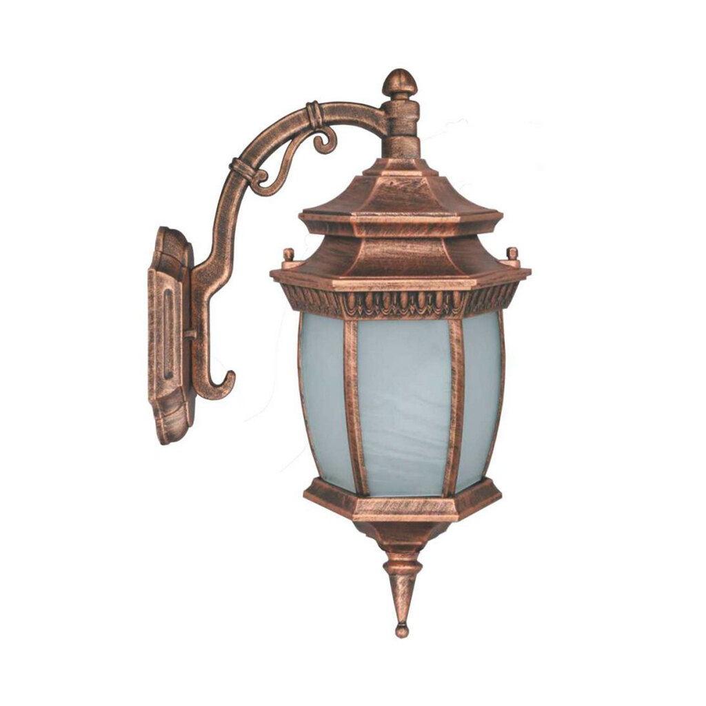 چراغ دیواری حیاطی و پارکی تکشیدفام مدل معبد رابو کمر باریک کد 7901-15