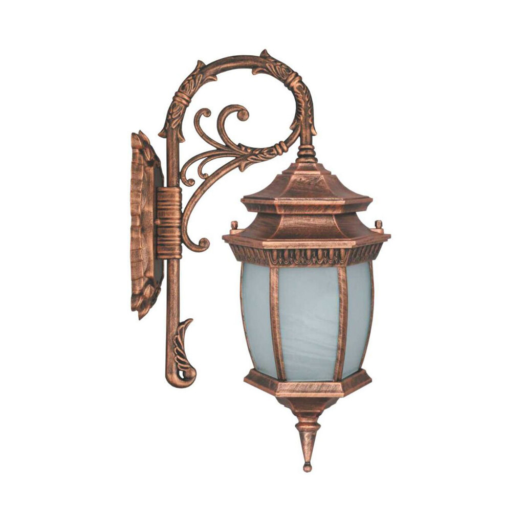 چراغ دیواری حیاطی و پارکی تکشیدفام مدل معبد رابو کمر باریک کد 7903-15