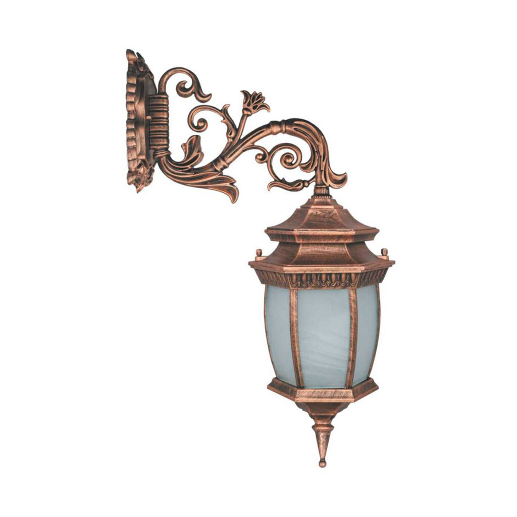 چراغ دیواری حیاطی و پارکی تکشیدفام مدل معبد رابو کمر باریک کد 7904-15