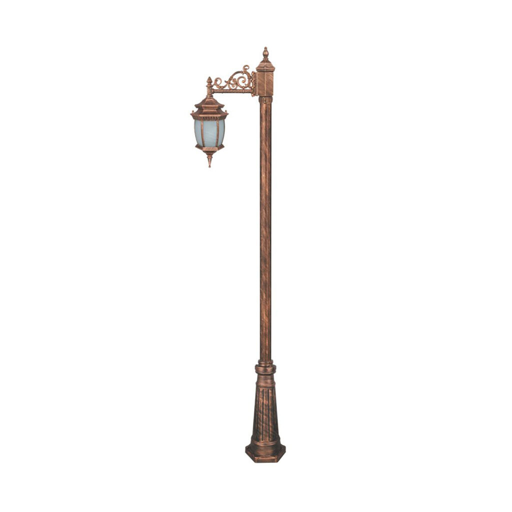 چراغ تکشاخه حیاطی و پارکی تکشیدفام مدل معبد رابو خمره ای کد 91200-15-7915