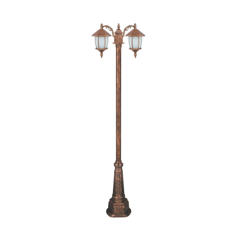 چراغ دوشاخه حیاطی و پارکی تکشیدفام مدل ویکتوریا خمره ای کد 91215-15-8121