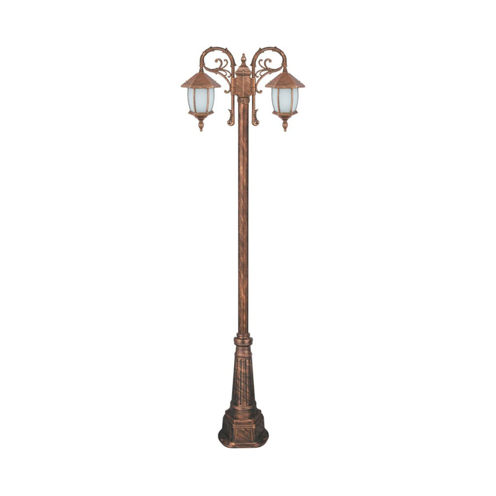 چراغ دوشاخه حیاطی و پارکی تکشیدفام مدل ویکتوریا خمره ای کد 91215-15-8123