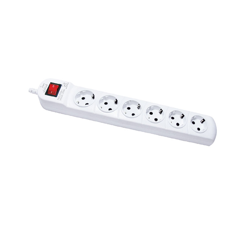 رابط 6 خانه مستطیل ارت دار نمودار کنترل R106A با کابل 3 متر