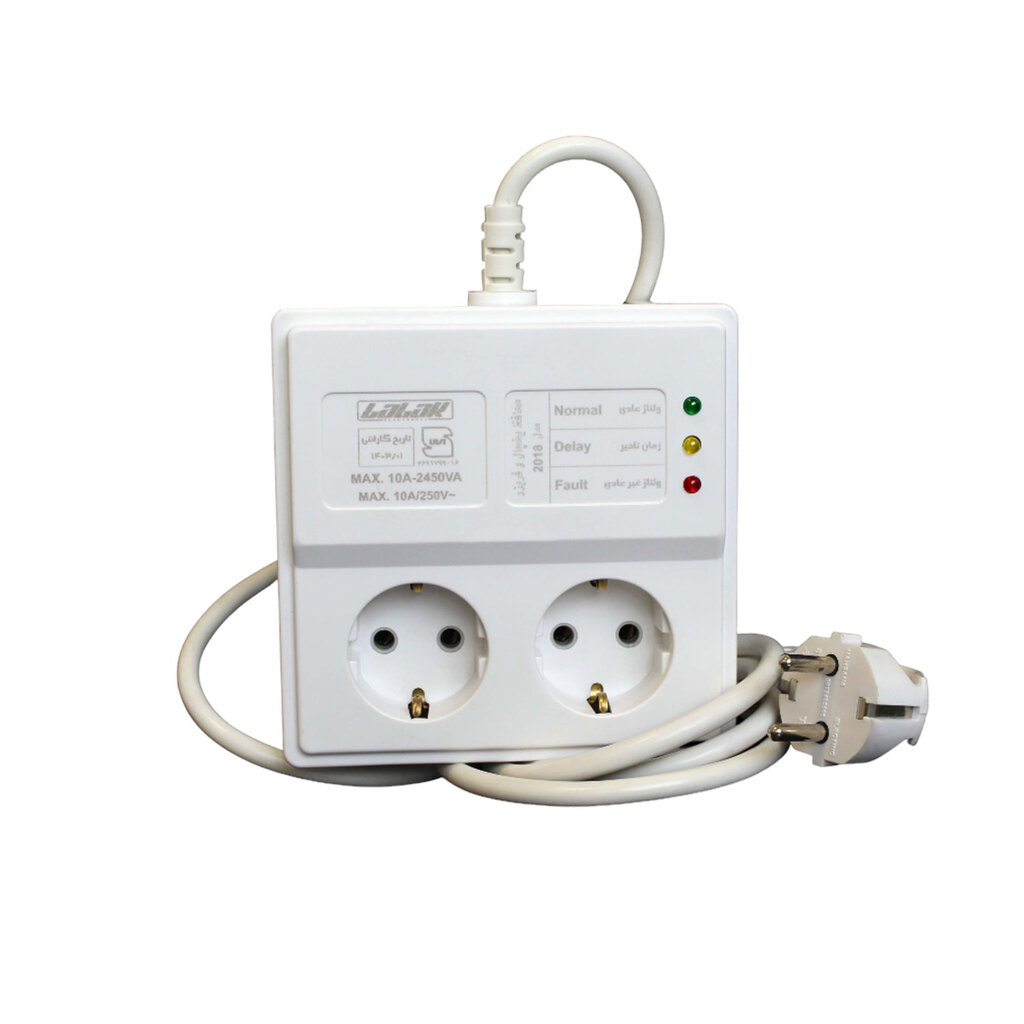 محافظ دو خانه ارت دار یخچال فریزر بابک با کابل 1.8 متر کد 2018