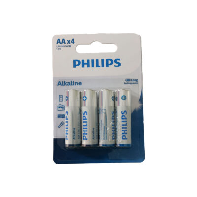 باتری قلمی فیلیپس Alkaline بسته 4 عددی