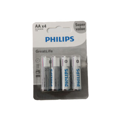باتری قلمی فیلیپس GreatLife بسته 4 عددی