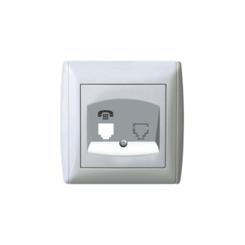 پریز تلفن تک سوکت توس الکتریک مدل ژنو