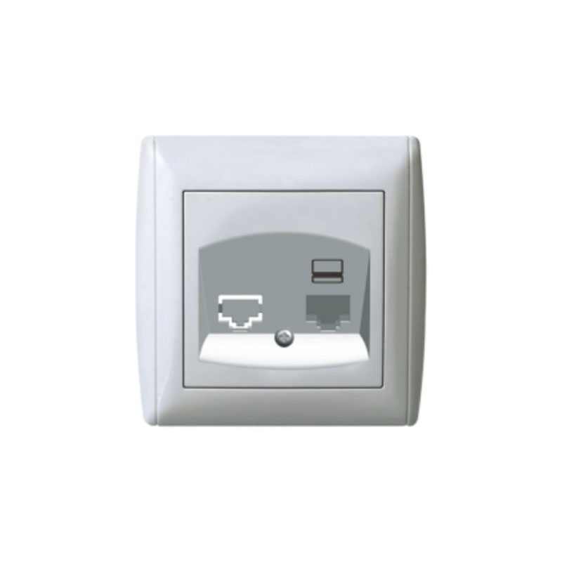 پریز شبکه تک سوکت توس الکتریک مدل ژنو