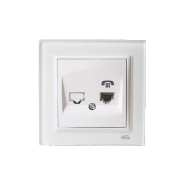 پریز تلفن تک سوکت توس الکتریک مدل ویتا