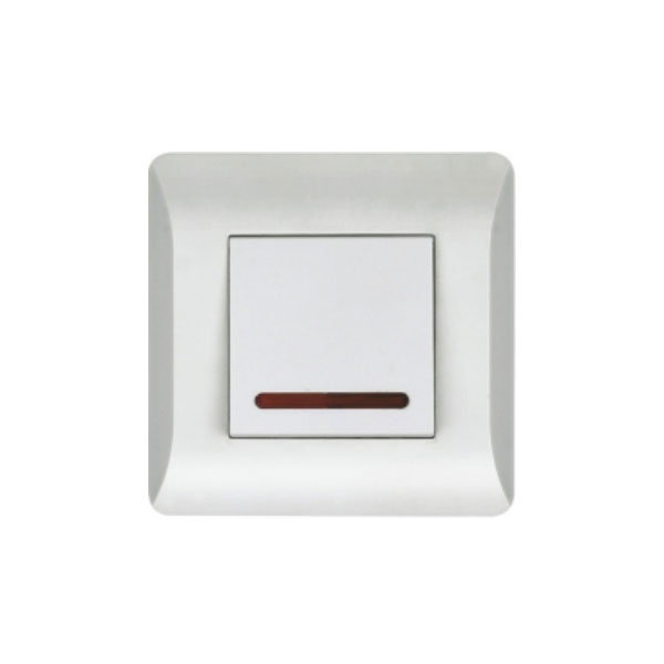 کلید تک پل چراغ‌دار توس الکتریک مدل اسپایدر