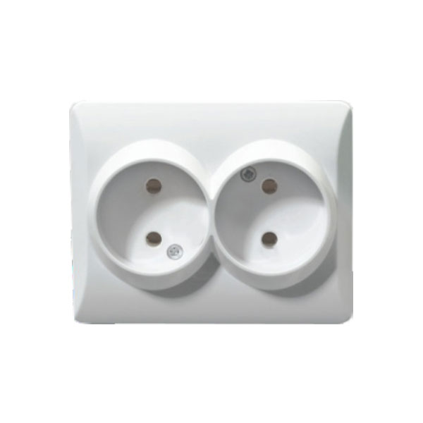 پریز بدون ارت دوقلو توس الکتریک مدل اسپایدر